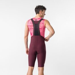 CASTELLI Cyklistické kalhoty krátké s laclem - GIRO TROFEO 2 - bordó