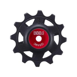 BBB kladky pro přehazovačku - ROLLERBOYS CERAMIC 12T, 14T - červená/černá