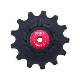 BBB kladky pro přehazovačku - ROLLERBOYS CERAMIC 13T - červená/černá