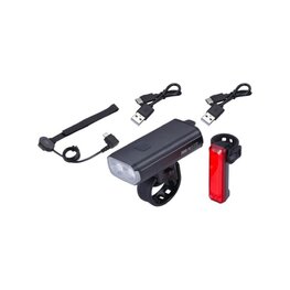 BBB set světel - STRIKEDUO 1600 COMBO - černá