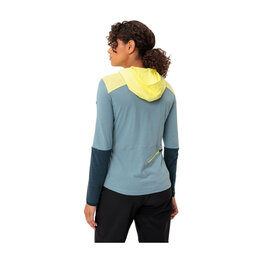VAUDE Cyklistický dres s dlouhým rukávem zimní - TREMALDO - světle modrá/modrá/žlutá