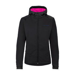 VAUDE Cyklistická větruodolná bunda - QIMSA SOFTSHELL - černá