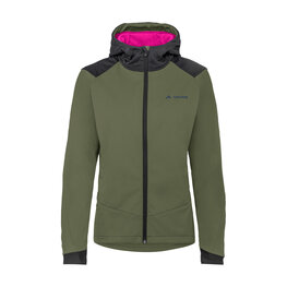 VAUDE Cyklistická větruodolná bunda - QIMSA SOFTSHELL - zelená