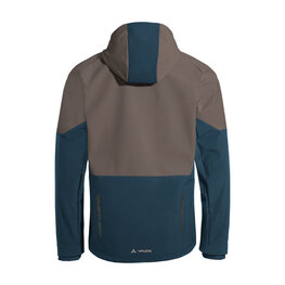 VAUDE Cyklistická větruodolná bunda - QIMSA SOFTSHELL - hnědá/modrá