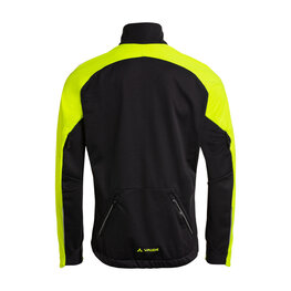 VAUDE Cyklistická větruodolná bunda - POSTA SOFTSHELL VI - žlutá/černá