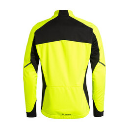 VAUDE Cyklistická větruodolná bunda - KURO SOFTSHELL - žlutá/černá