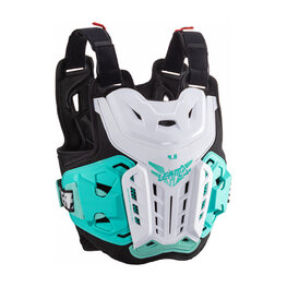 LEATT chránič na záda a hrudník - CHEST PROTECTOR 4.5 WOMEN - černá/bílá/zelená