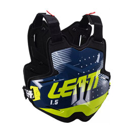 LEATT chránič na záda a hrudník - CHEST PROTECTOR 1.5 TORQUE - černá/modrá/žlutá