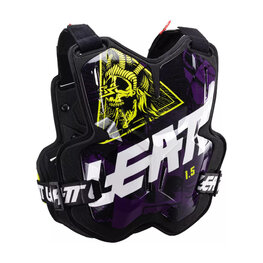 LEATT chránič na záda a hrudník - CHEST PROTECTOR 1.5 TORQUE - černá/žlutá/bílá