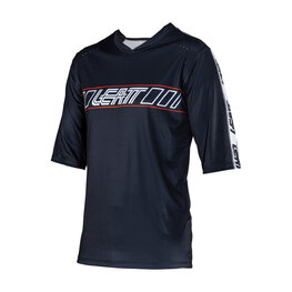 LEATT Cyklistický dres s krátkým rukávem - MTB ENDURO 3.0 - černá