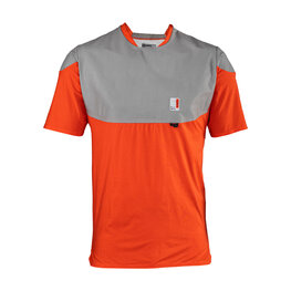 LEATT Cyklistický dres s krátkým rukávem - MTB ALLMOUNTAIN 3.0 - červená/šedá