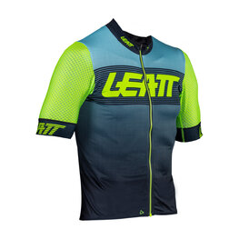 LEATT Cyklistický dres s krátkým rukávem - MTB ENDURANCE 6.0 - zelená/modrá