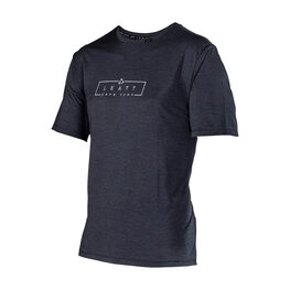 LEATT Cyklistický dres s krátkým rukávem - MTB TRAIL 1.0 - černá