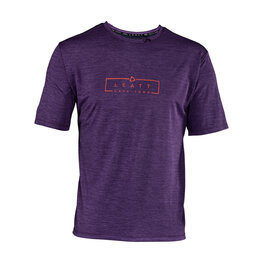 LEATT Cyklistický dres s krátkým rukávem - MTB TRAIL 1.0 - fialová