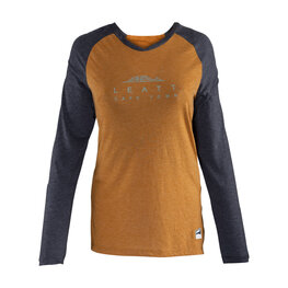 LEATT Cyklistický dres s dlouhým rukávem letní - MTB ALL MOUNTAIN 3.0 W - hnědá