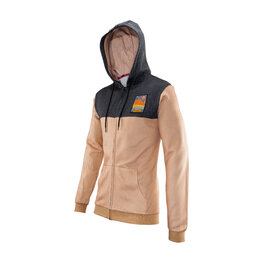 LEATT mikina - PREMIUM - hnědá/černá