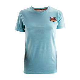 LEATT Cyklistické triko s krátkým rukávem - PREMIUM W - modrá