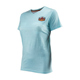 LEATT Cyklistické triko s krátkým rukávem - PREMIUM W - modrá