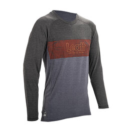 LEATT Cyklistický dres s dlouhým rukávem letní - MTB GRAVITY 2.0 - černá