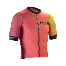 LEATT Cyklistický dres s krátkým rukávem - MTB ENDURANCE 6.0 - oranžová/žlutá