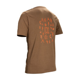 LEATT Cyklistické triko s krátkým rukávem - CORE - hnědá
