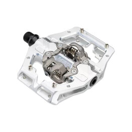 LEATT pedály - GRAVITY 6.0 CLIP-IN - stříbrná