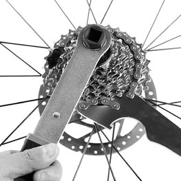SUPER B bič na kazety - FREEWHEEL TURNER TB-FW10 - stříbrná/černá