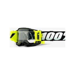 100% SPEEDLAB Cyklistické brýle - ACCURI 2 JR FORECAST - černá/bílá/žlutá