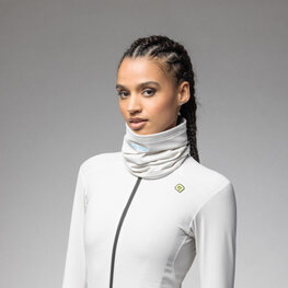 ALÉ Cyklistický nákrčník - K-ATMO - bílá