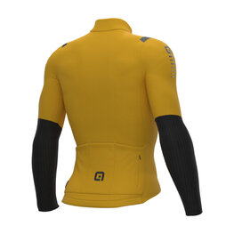 ALÉ Cyklistický dres s dlouhým rukávem zimní - WARM RACE 2.0 R-EV1 - žlutá
