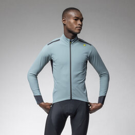 ALÉ Cyklistická větruodolná bunda - KLIMATIK K-TORNADO - světle modrá