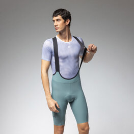 ALÉ Cyklistické kalhoty krátké s laclem - GRAVEL-PRO OFF ROAD - - zelená