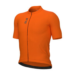 ALÉ Cyklistický dres s krátkým rukávem - COLOR BLOCK PRAGMA - oranžová