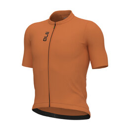 ALÉ Cyklistický dres s krátkým rukávem - COLOR BLOCK PRAGMA - oranžová