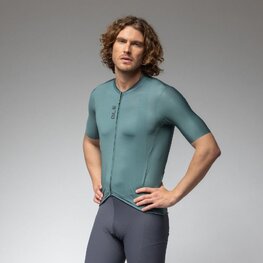 ALÉ Cyklistický dres s krátkým rukávem - COLOR BLOCK OFF ROAD - zelená