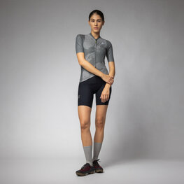 ALÉ Cyklistický dres s krátkým rukávem - KRAKATOA OFF ROAD - GRAVEL - šedá