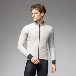 ALÉ Cyklistická větruodolná bunda - PRAGMA FONDO 3.0 - bílá/černá