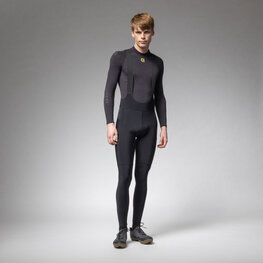 ALÉ Cyklistické kalhoty dlouhé s laclem - STONES CARGO 2.0 - černá