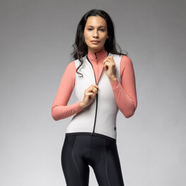 ALÉ Cyklistická vesta - PR-E THERMO 2.0 - bílá