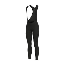 ALÉ Cyklistické kalhoty dlouhé s laclem - OFF ROAD - GRAVEL STONES CARGO 2.0 - černá