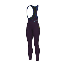 ALÉ Cyklistické kalhoty dlouhé s laclem - KLIMATIK K-ATMO 3.0 - bordó