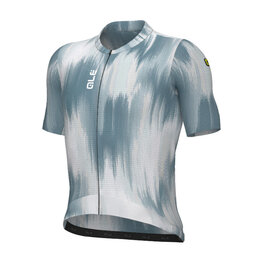 ALÉ Cyklistický dres s krátkým rukávem - PR-E ARGON - bílá/modrá