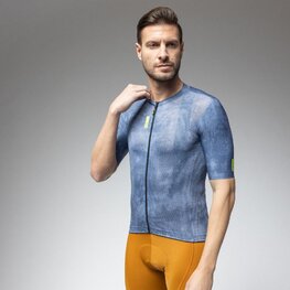 ALÉ Cyklistický dres s krátkým rukávem - PRAGMA DEEP - modrá