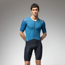 ALÉ Cyklistická kombinéza - R-EV1 EAGLE - modrá/černá