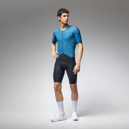 ALÉ Cyklistická kombinéza - R-EV1 EAGLE - modrá/černá