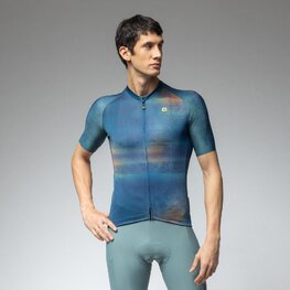 ALÉ Cyklistický dres s krátkým rukávem - OFF ROAD - GRAVEL TRACCIA - modrá