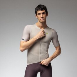 ALÉ Cyklistický dres s krátkým rukávem - EARTHY STYLE 2.0 PR-E - béžová