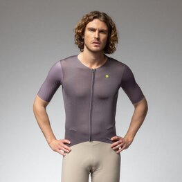 ALÉ Cyklistický dres s krátkým rukávem - EARTHY STYLE 2.0 PR-E - fialová