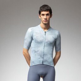 ALÉ Cyklistický dres s krátkým rukávem - FOLLOW ME 2.0 PR-E - světle modrá