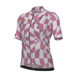 ALÉ Cyklistický dres s krátkým rukávem - MULTIVERSO 2.0 PR-E - bílá/červená